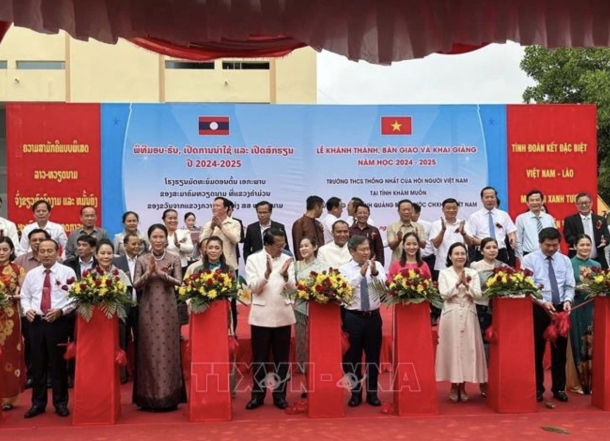 Vietnamese-funded secondary school inaugurated in Laos